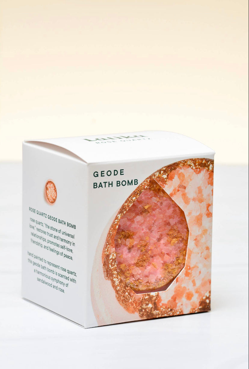 Rose Quartz Geode Bath Bomb