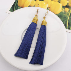 2pcs/set Women Retro Bohemian Tassel Earrings