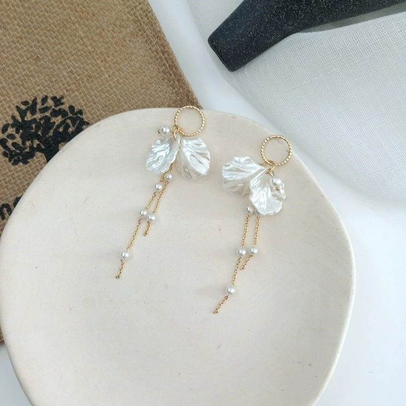 Pearl Tassel Earrings