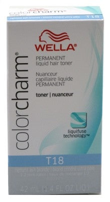 Wella lightest ash blonde liquid hair toner