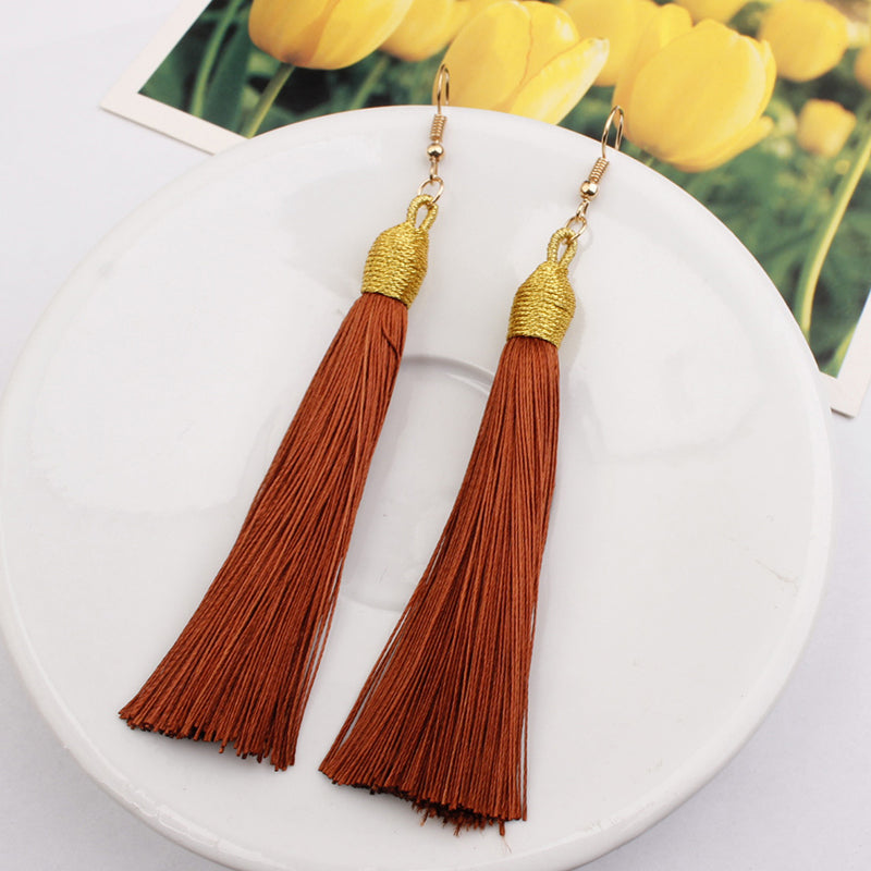 Retro Bohemian Tassel Earrings