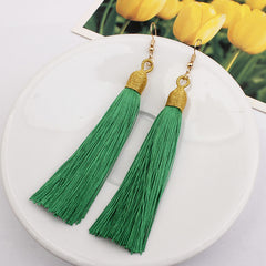 2pcs/set Women Retro Bohemian Tassel Earrings