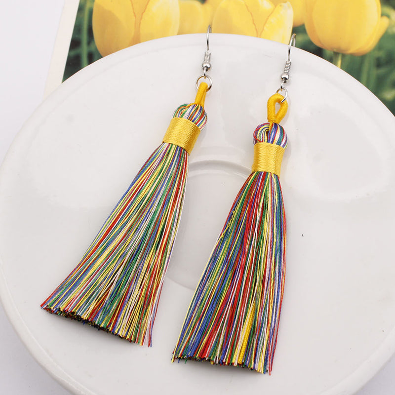 Retro Bohemian Tassel Earrings