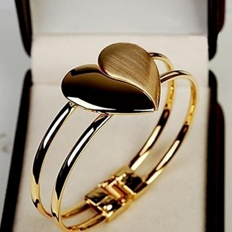 Heart Shaped Bangle Bracelet